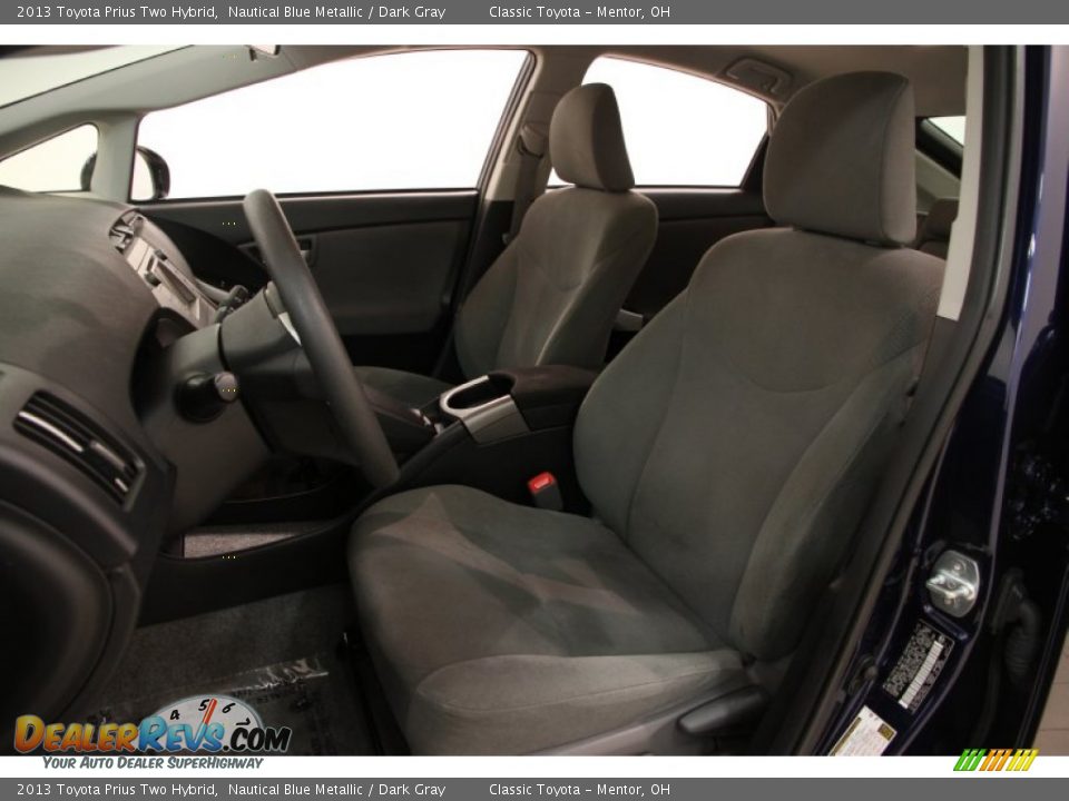 2013 Toyota Prius Two Hybrid Nautical Blue Metallic / Dark Gray Photo #5
