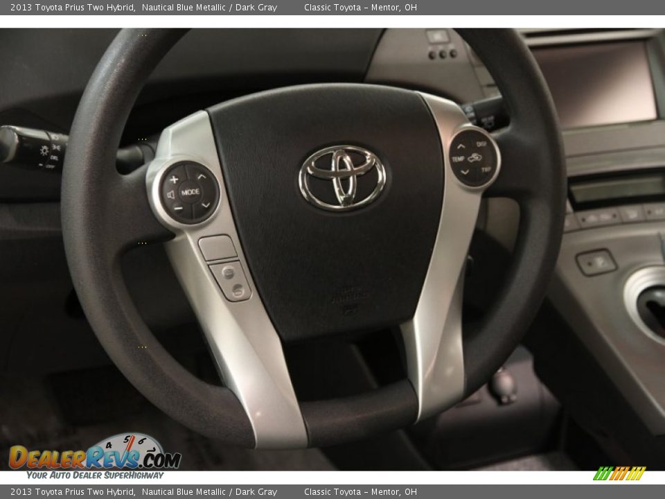 2013 Toyota Prius Two Hybrid Nautical Blue Metallic / Dark Gray Photo #6