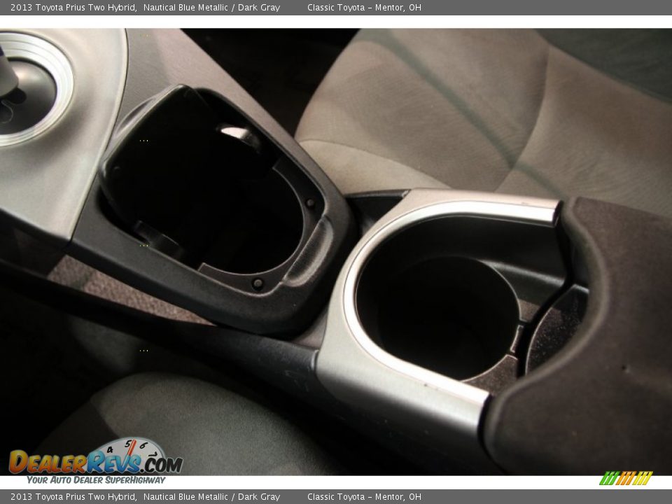 2013 Toyota Prius Two Hybrid Nautical Blue Metallic / Dark Gray Photo #16