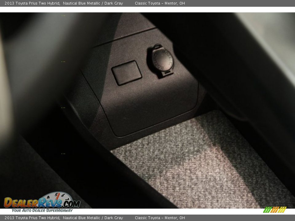 2013 Toyota Prius Two Hybrid Nautical Blue Metallic / Dark Gray Photo #17