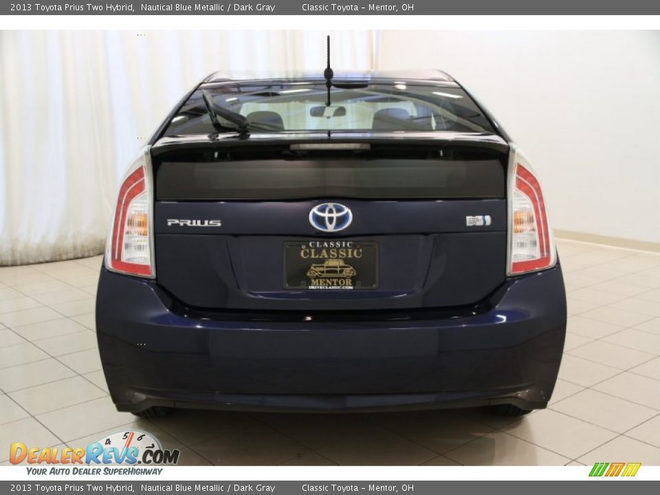 2013 Toyota Prius Two Hybrid Nautical Blue Metallic / Dark Gray Photo #21