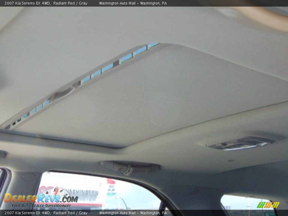 2007 Kia Sorento EX 4WD Radiant Red / Gray Photo #11