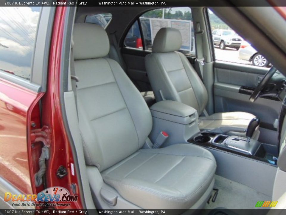 2007 Kia Sorento EX 4WD Radiant Red / Gray Photo #13