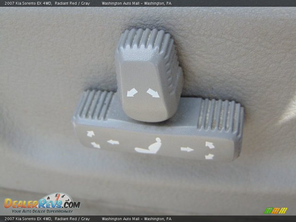 2007 Kia Sorento EX 4WD Radiant Red / Gray Photo #14