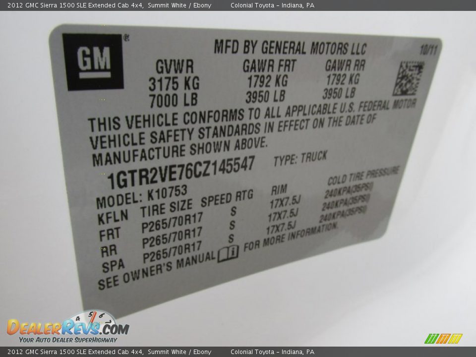 2012 GMC Sierra 1500 SLE Extended Cab 4x4 Summit White / Ebony Photo #19
