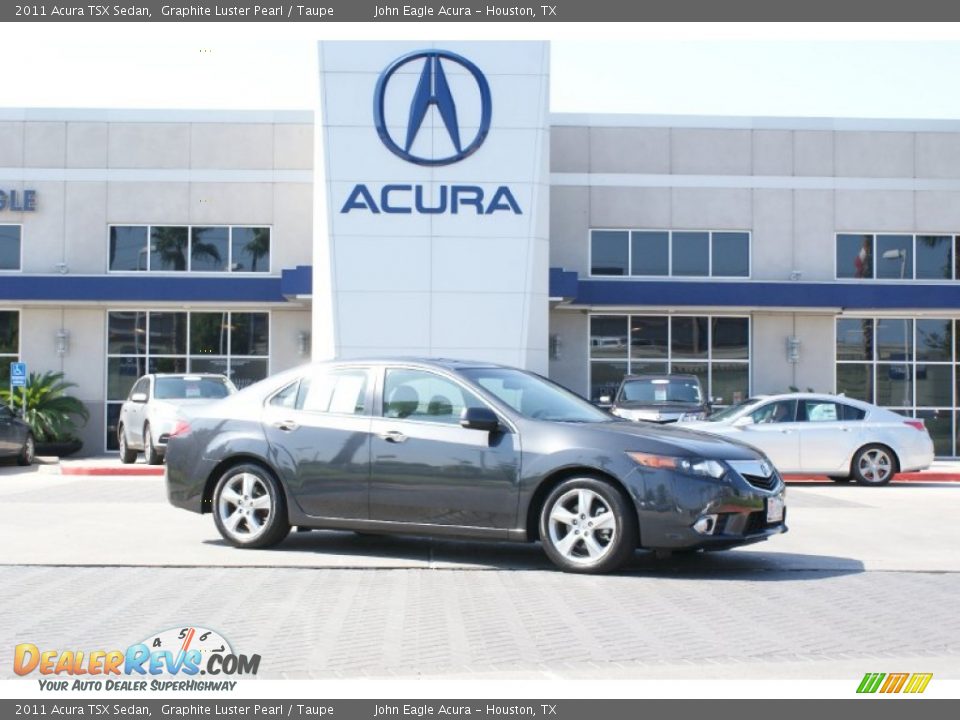 2011 Acura TSX Sedan Graphite Luster Pearl / Taupe Photo #1