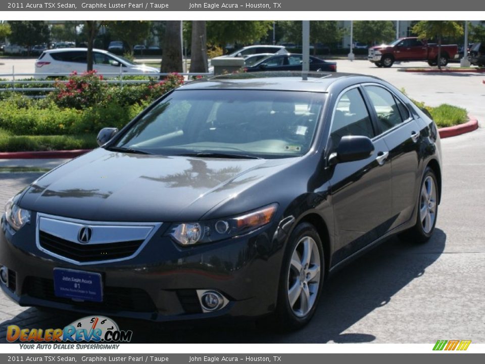 2011 Acura TSX Sedan Graphite Luster Pearl / Taupe Photo #2