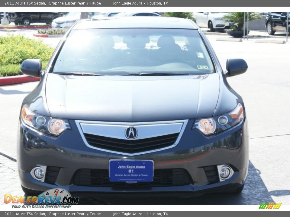2011 Acura TSX Sedan Graphite Luster Pearl / Taupe Photo #4