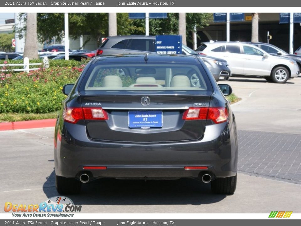 2011 Acura TSX Sedan Graphite Luster Pearl / Taupe Photo #5