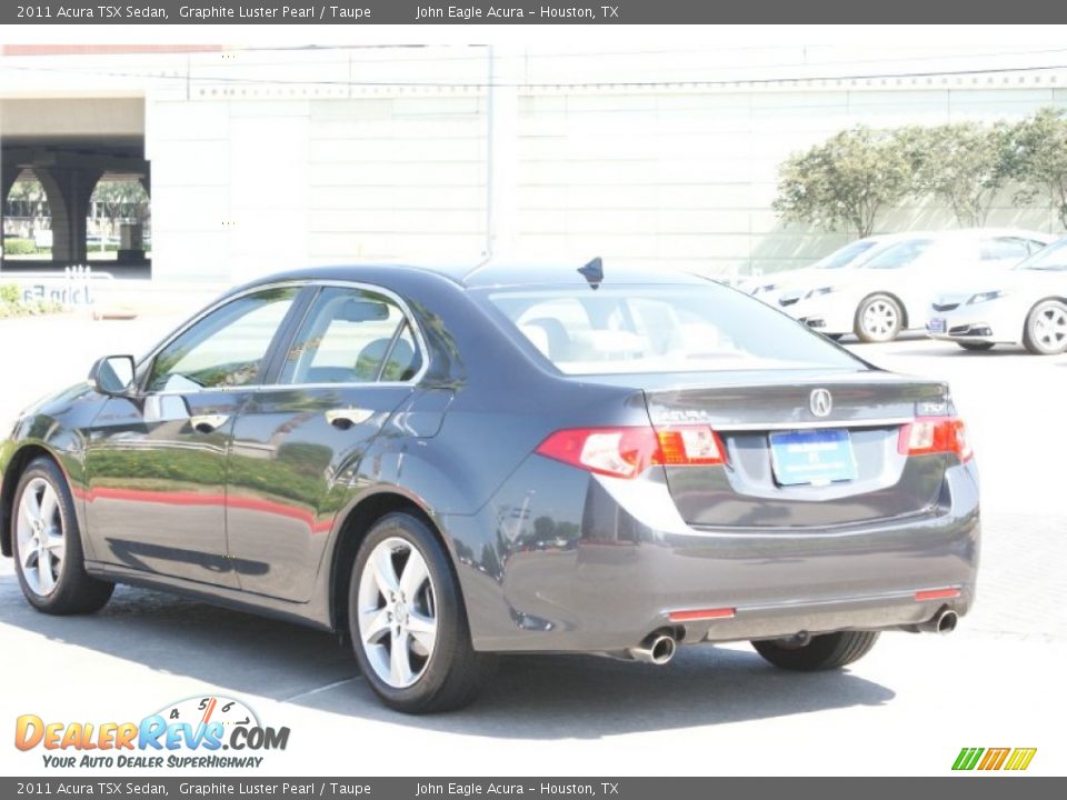 2011 Acura TSX Sedan Graphite Luster Pearl / Taupe Photo #7