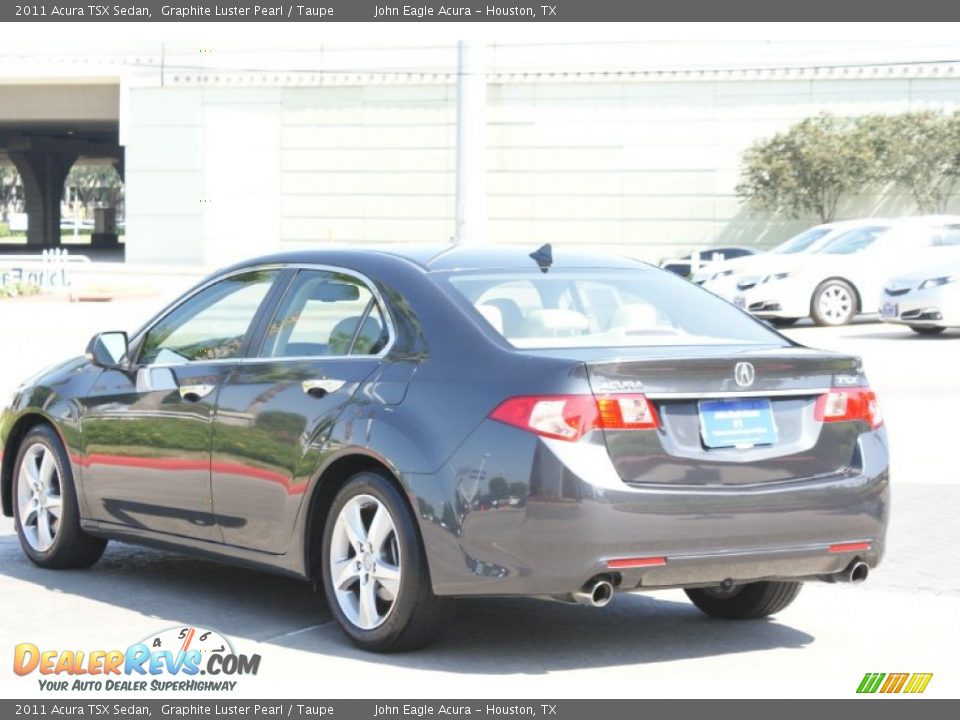 2011 Acura TSX Sedan Graphite Luster Pearl / Taupe Photo #8
