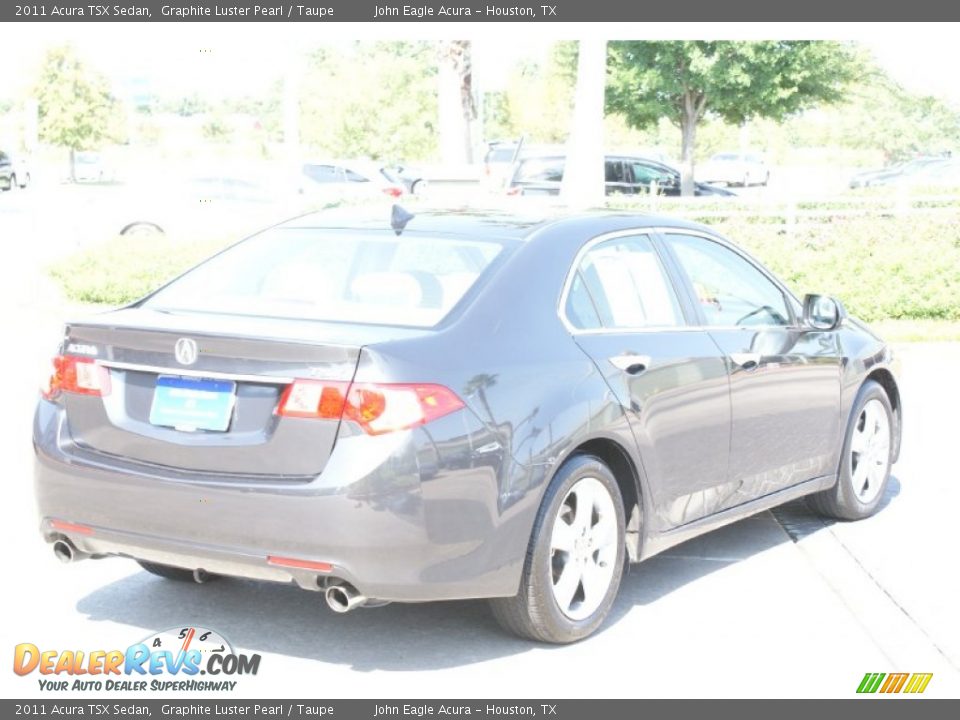 2011 Acura TSX Sedan Graphite Luster Pearl / Taupe Photo #9
