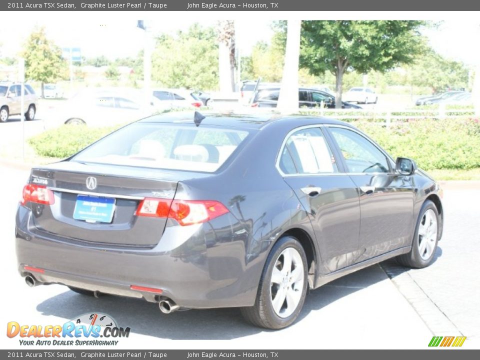 2011 Acura TSX Sedan Graphite Luster Pearl / Taupe Photo #10