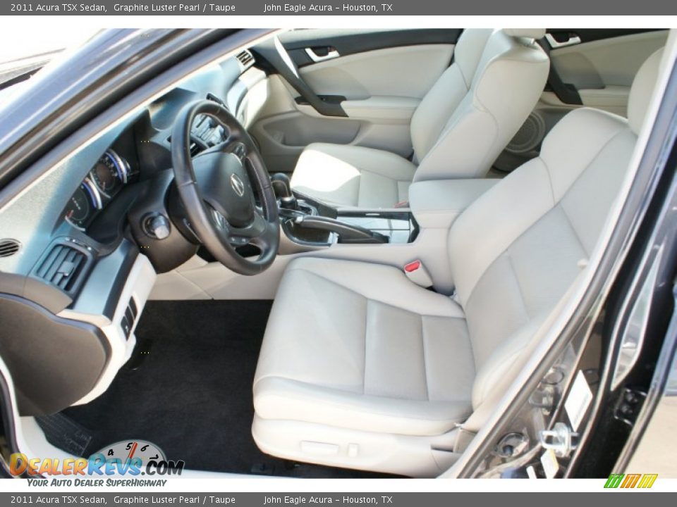 2011 Acura TSX Sedan Graphite Luster Pearl / Taupe Photo #14