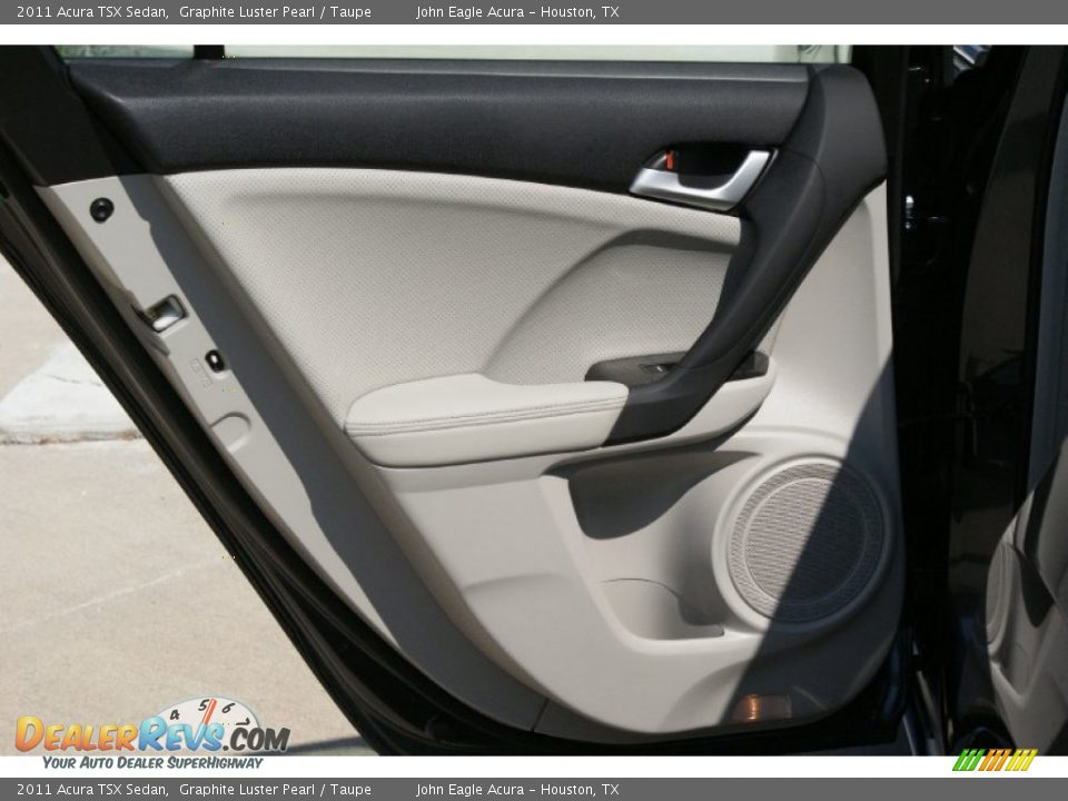 2011 Acura TSX Sedan Graphite Luster Pearl / Taupe Photo #16