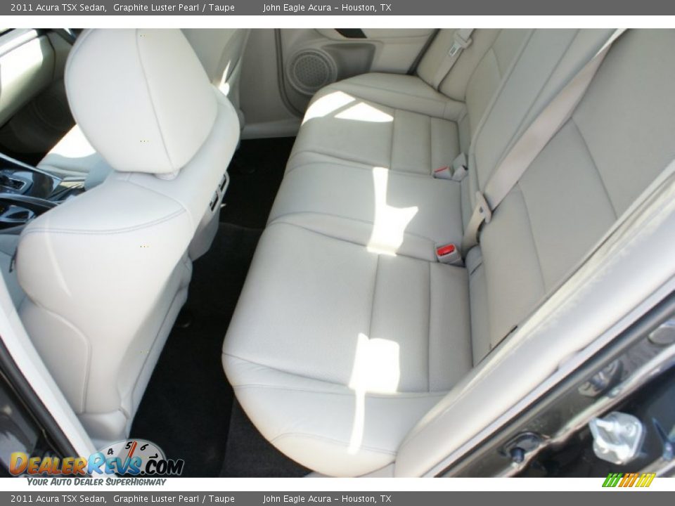 2011 Acura TSX Sedan Graphite Luster Pearl / Taupe Photo #17