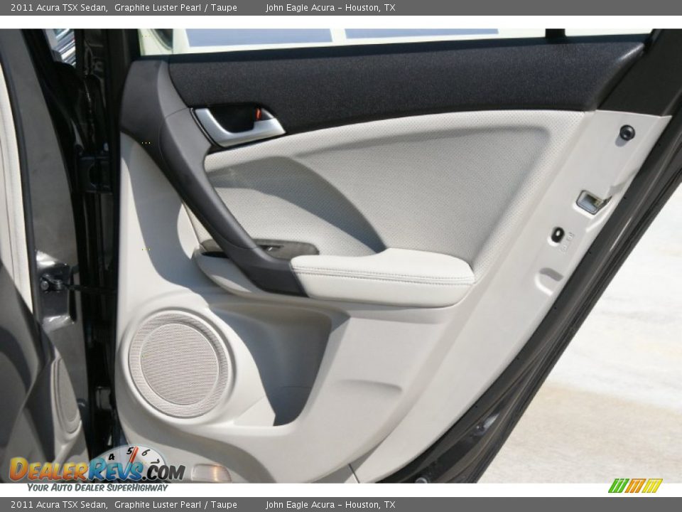 2011 Acura TSX Sedan Graphite Luster Pearl / Taupe Photo #19
