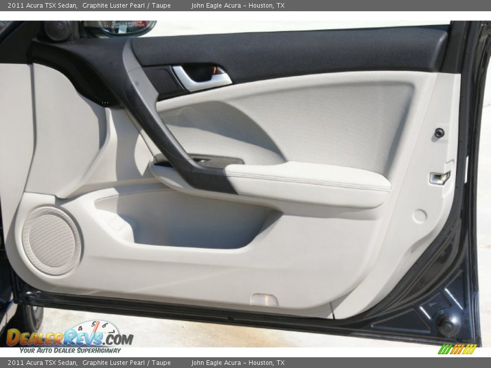 2011 Acura TSX Sedan Graphite Luster Pearl / Taupe Photo #22