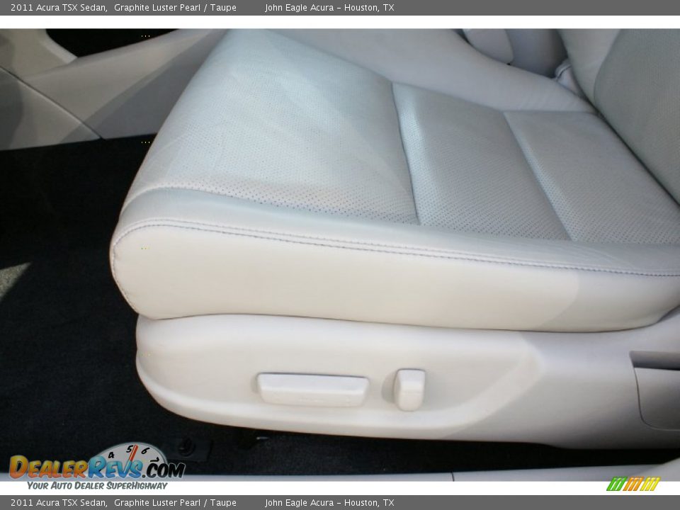 2011 Acura TSX Sedan Graphite Luster Pearl / Taupe Photo #25