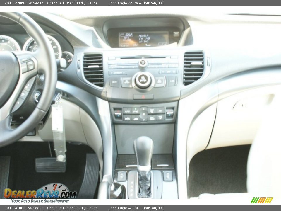 2011 Acura TSX Sedan Graphite Luster Pearl / Taupe Photo #27