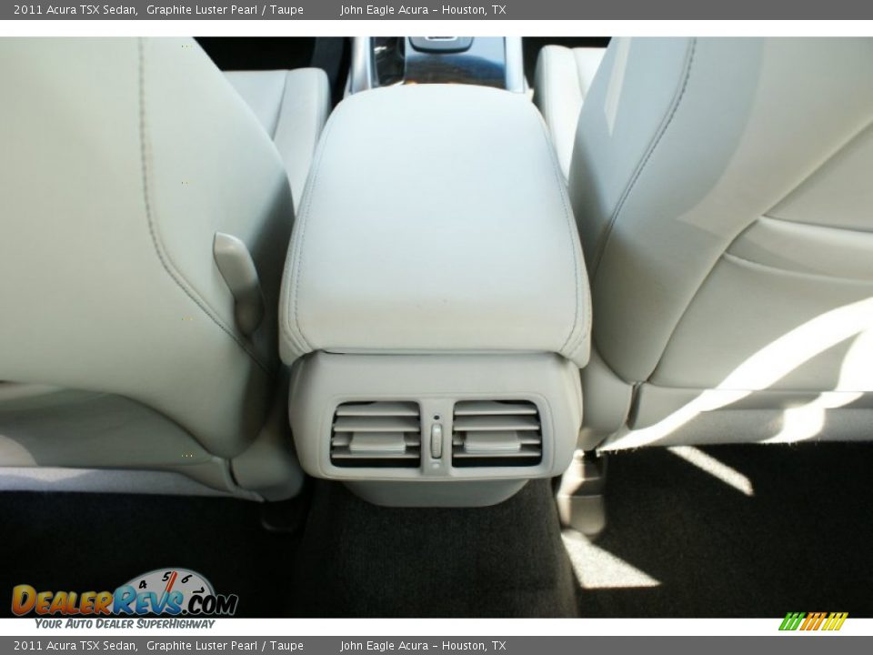 2011 Acura TSX Sedan Graphite Luster Pearl / Taupe Photo #28