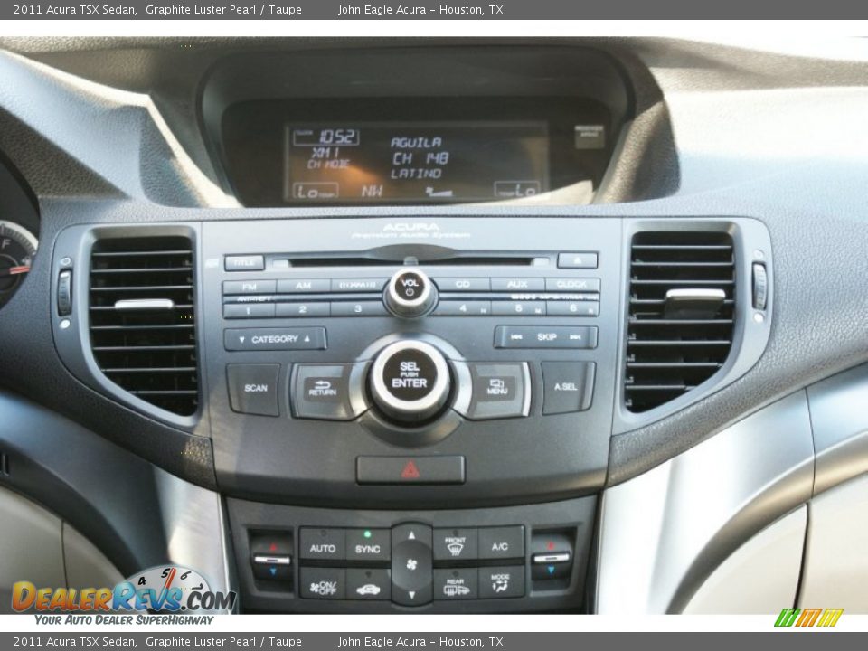 2011 Acura TSX Sedan Graphite Luster Pearl / Taupe Photo #29