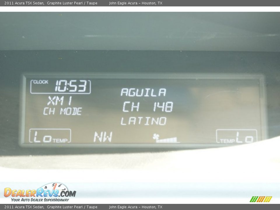 2011 Acura TSX Sedan Graphite Luster Pearl / Taupe Photo #31
