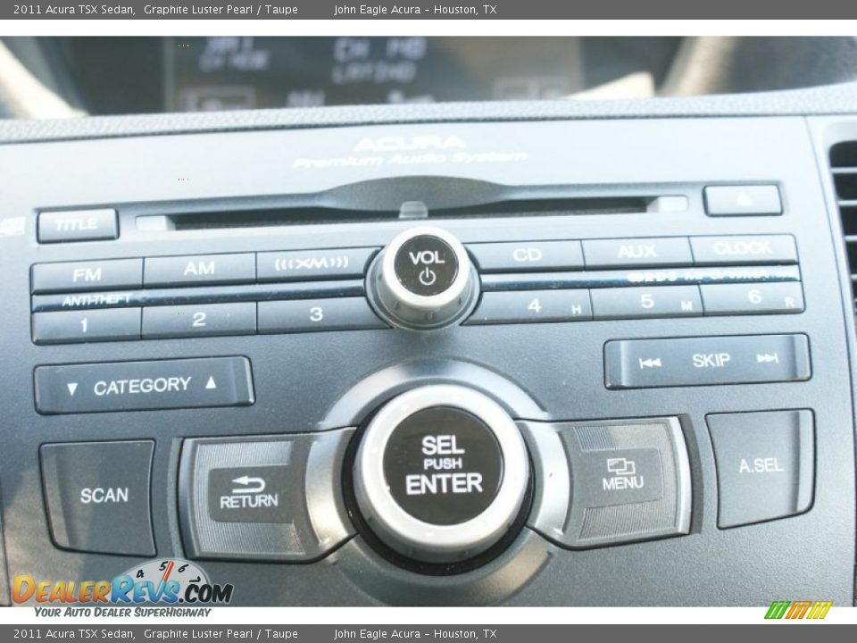 2011 Acura TSX Sedan Graphite Luster Pearl / Taupe Photo #32