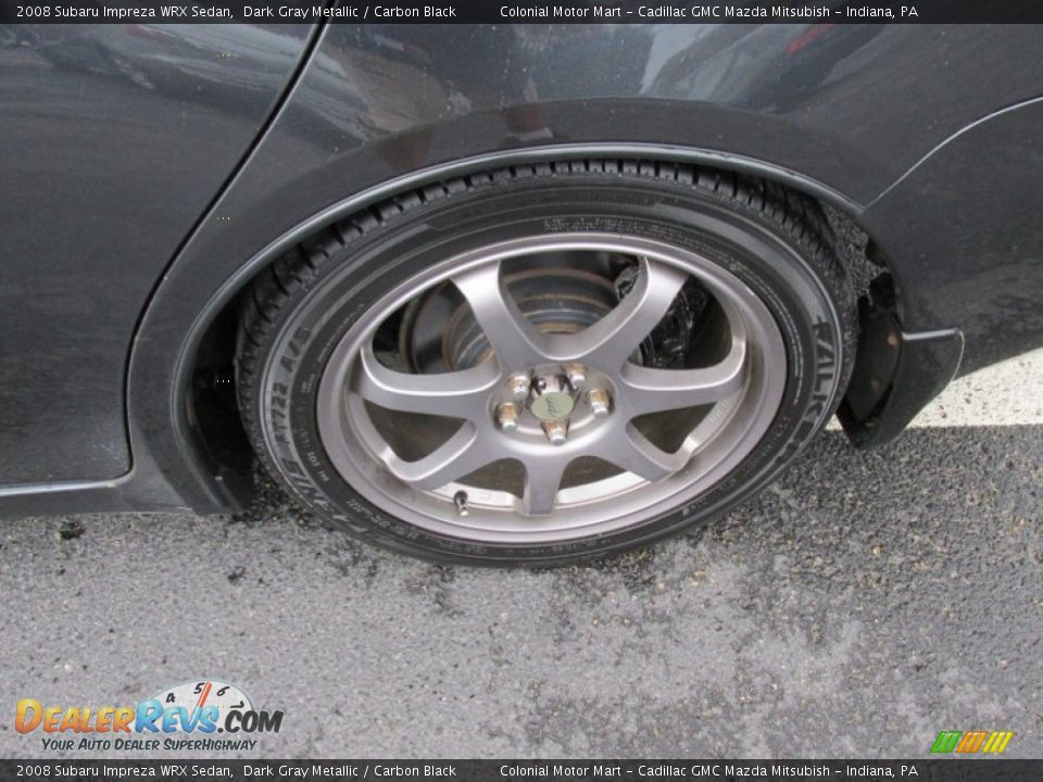 2008 Subaru Impreza WRX Sedan Dark Gray Metallic / Carbon Black Photo #3