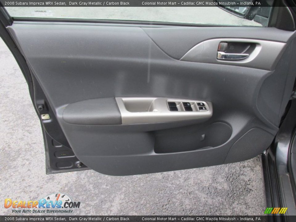 2008 Subaru Impreza WRX Sedan Dark Gray Metallic / Carbon Black Photo #11