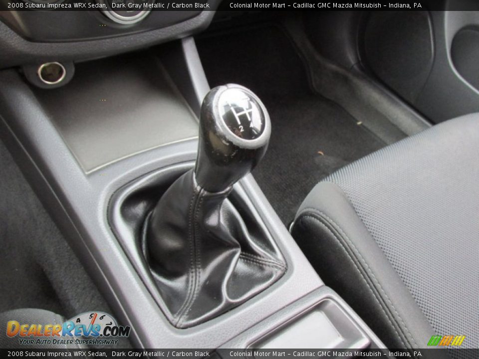 2008 Subaru Impreza WRX Sedan Dark Gray Metallic / Carbon Black Photo #15