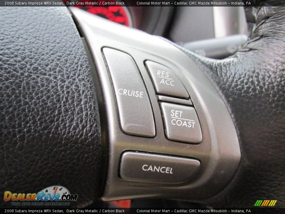 2008 Subaru Impreza WRX Sedan Dark Gray Metallic / Carbon Black Photo #17