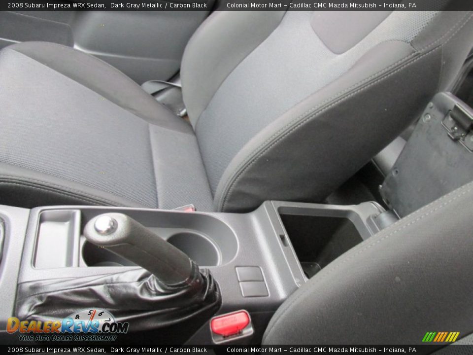 2008 Subaru Impreza WRX Sedan Dark Gray Metallic / Carbon Black Photo #18