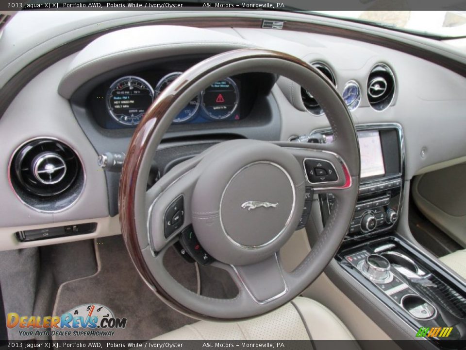2013 Jaguar XJ XJL Portfolio AWD Steering Wheel Photo #15
