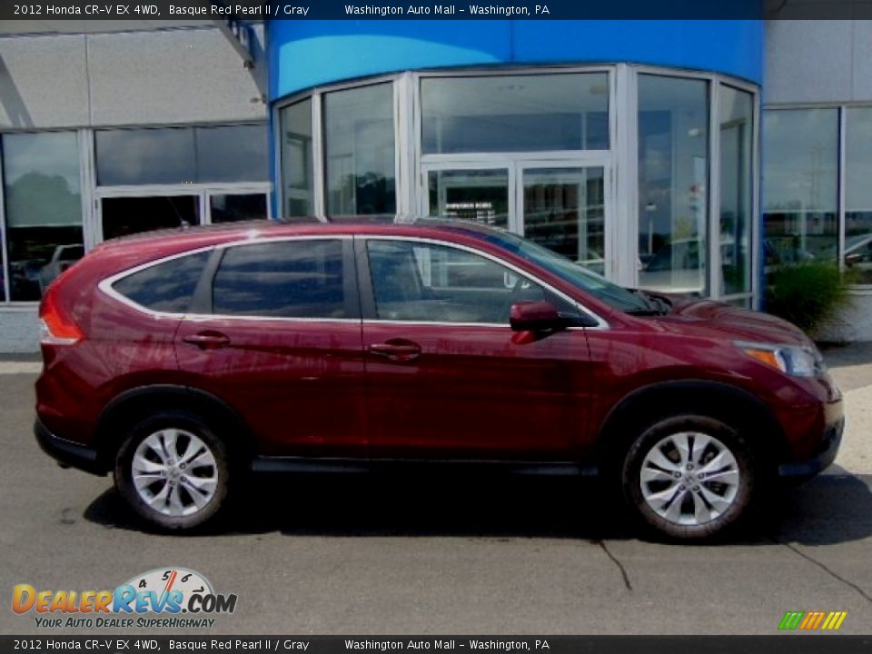 2012 Honda CR-V EX 4WD Basque Red Pearl II / Gray Photo #2