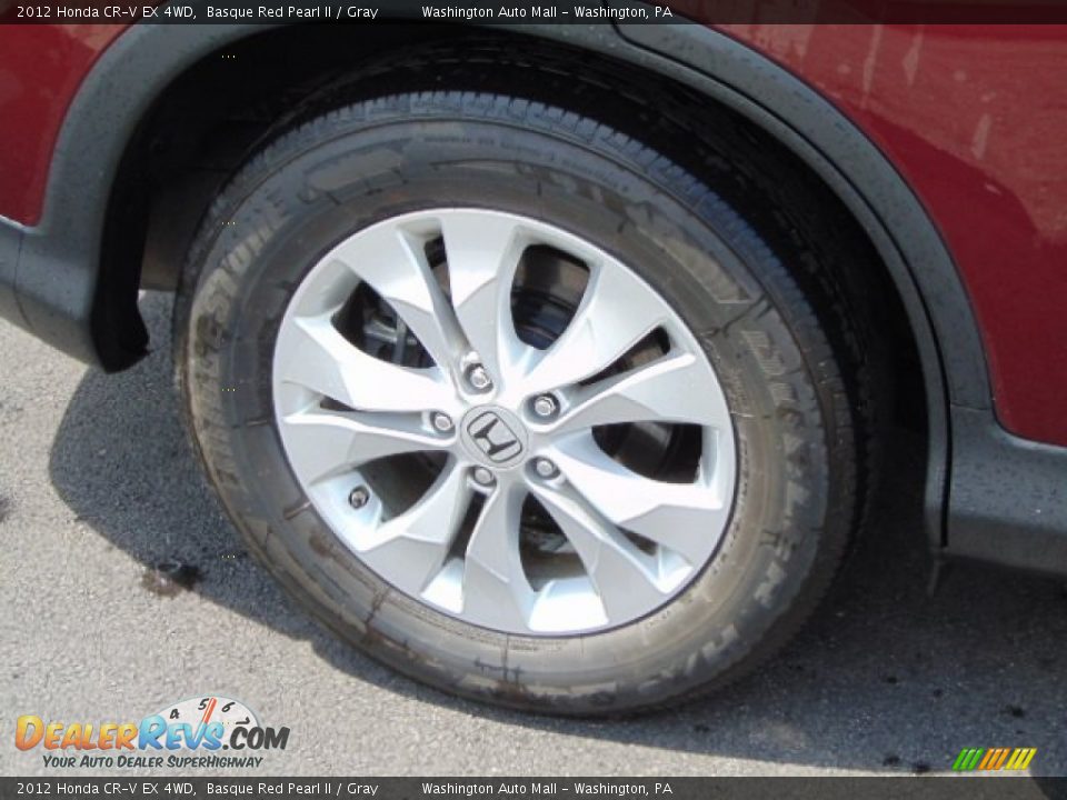 2012 Honda CR-V EX 4WD Basque Red Pearl II / Gray Photo #3