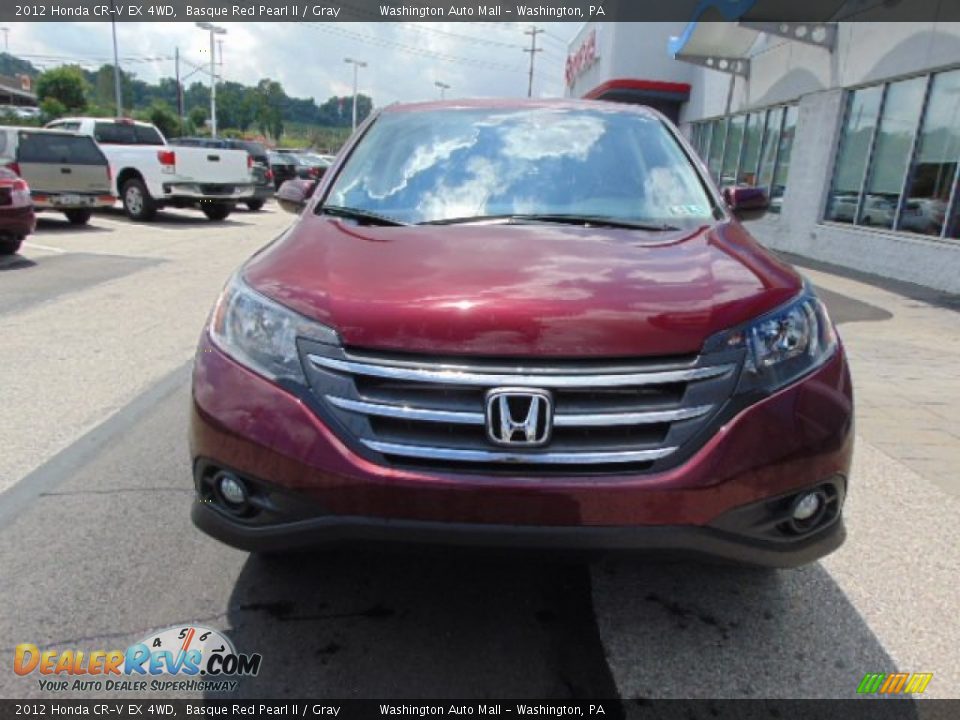 2012 Honda CR-V EX 4WD Basque Red Pearl II / Gray Photo #4