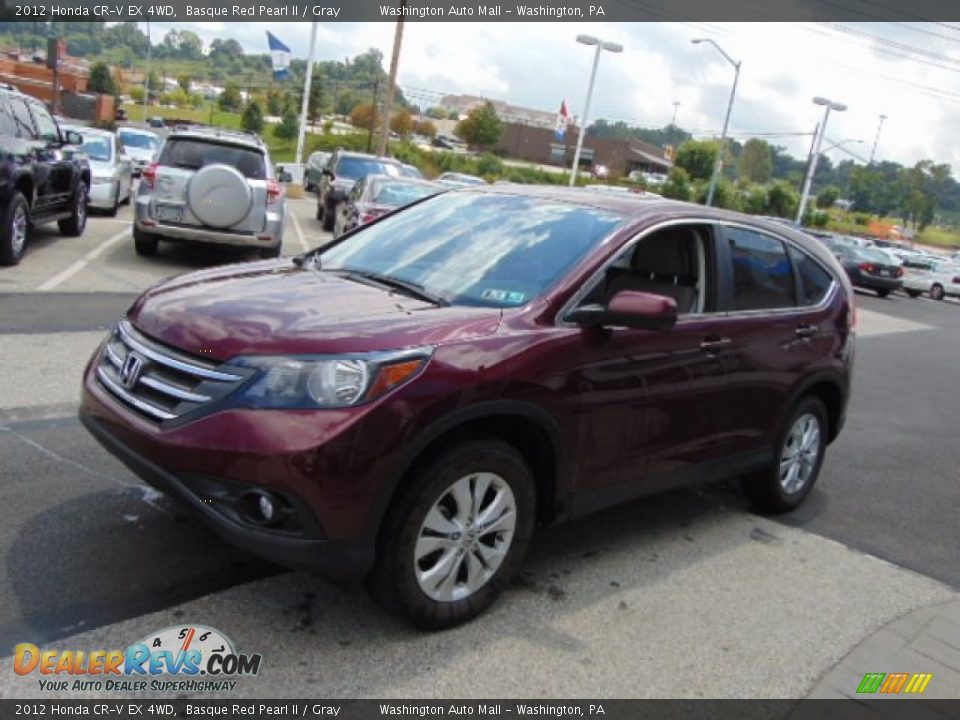 2012 Honda CR-V EX 4WD Basque Red Pearl II / Gray Photo #5