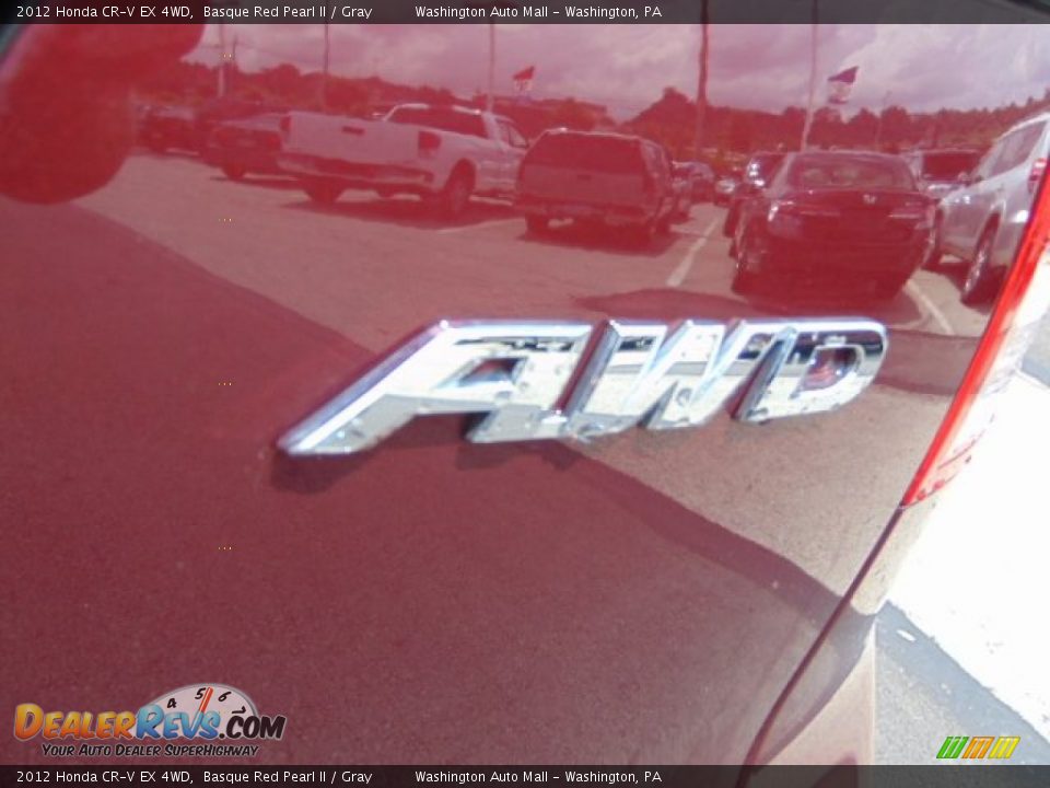 2012 Honda CR-V EX 4WD Basque Red Pearl II / Gray Photo #8