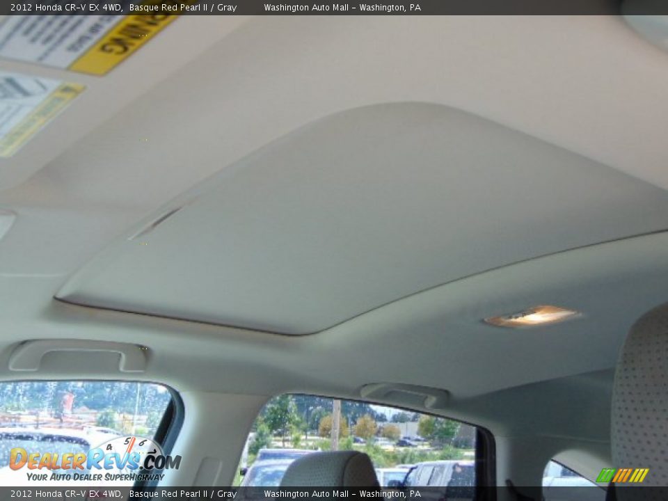 2012 Honda CR-V EX 4WD Basque Red Pearl II / Gray Photo #9