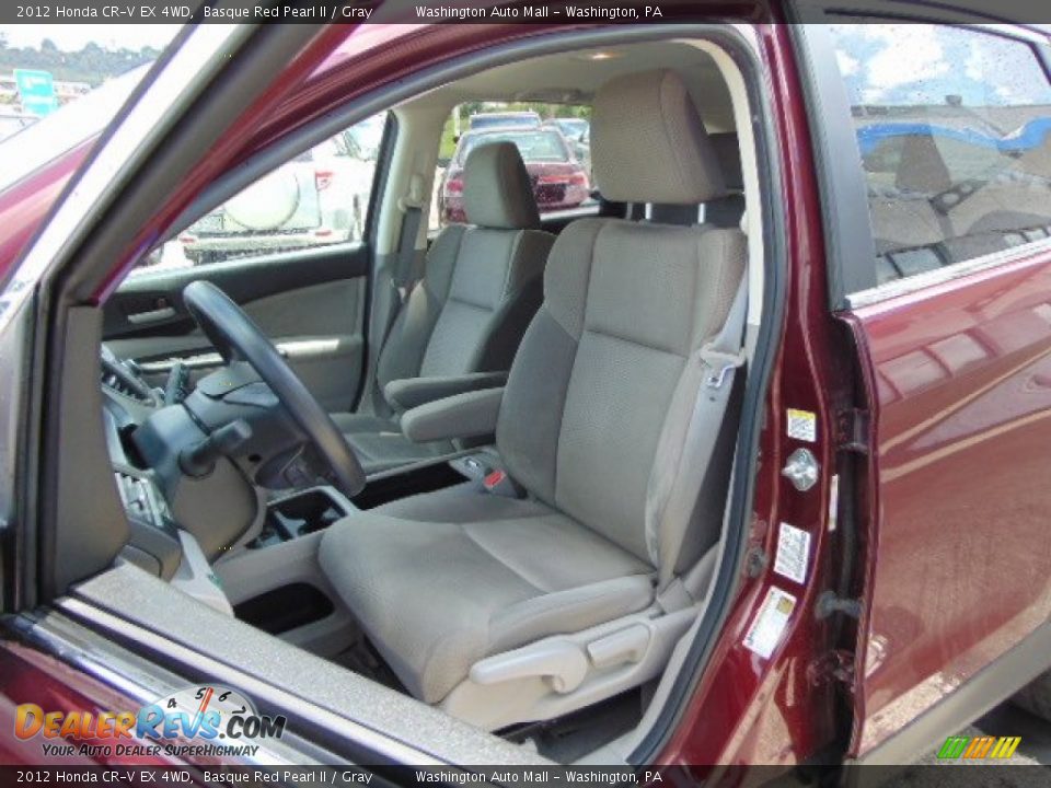 2012 Honda CR-V EX 4WD Basque Red Pearl II / Gray Photo #12