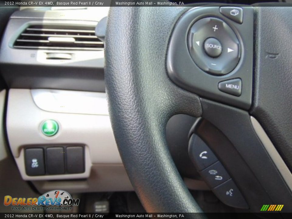 2012 Honda CR-V EX 4WD Basque Red Pearl II / Gray Photo #16