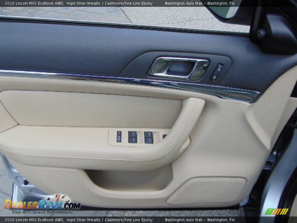 2010 Lincoln MKS EcoBoost AWD Ingot Silver Metallic / Cashmere/Fine Line Ebony Photo #12