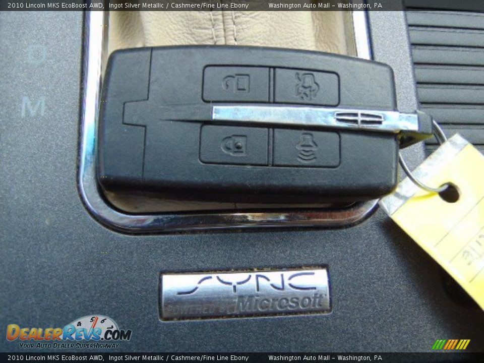 2010 Lincoln MKS EcoBoost AWD Ingot Silver Metallic / Cashmere/Fine Line Ebony Photo #15