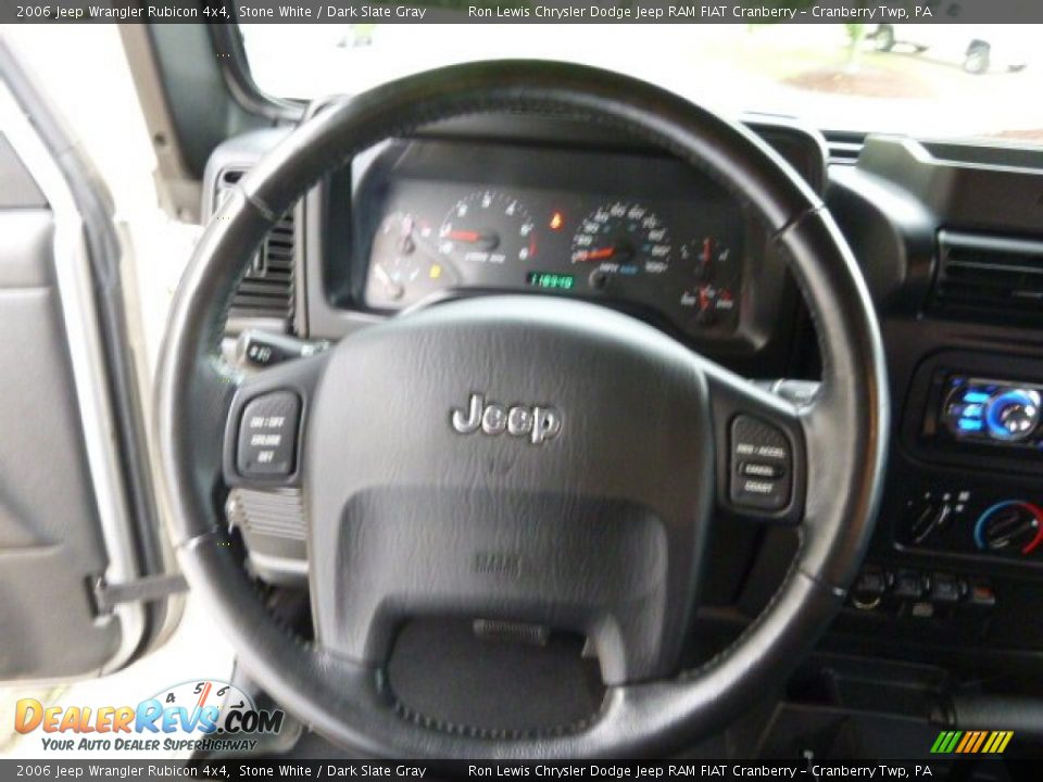 2006 Jeep Wrangler Rubicon 4x4 Stone White / Dark Slate Gray Photo #18