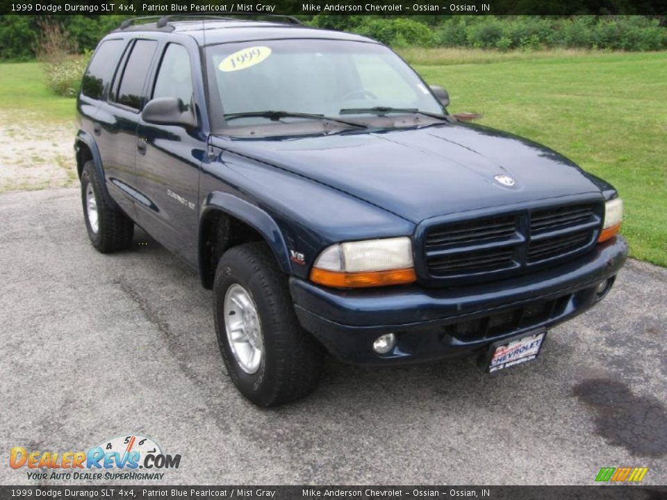 1999 Dodge Durango SLT 4x4 Patriot Blue Pearlcoat / Mist Gray Photo #1