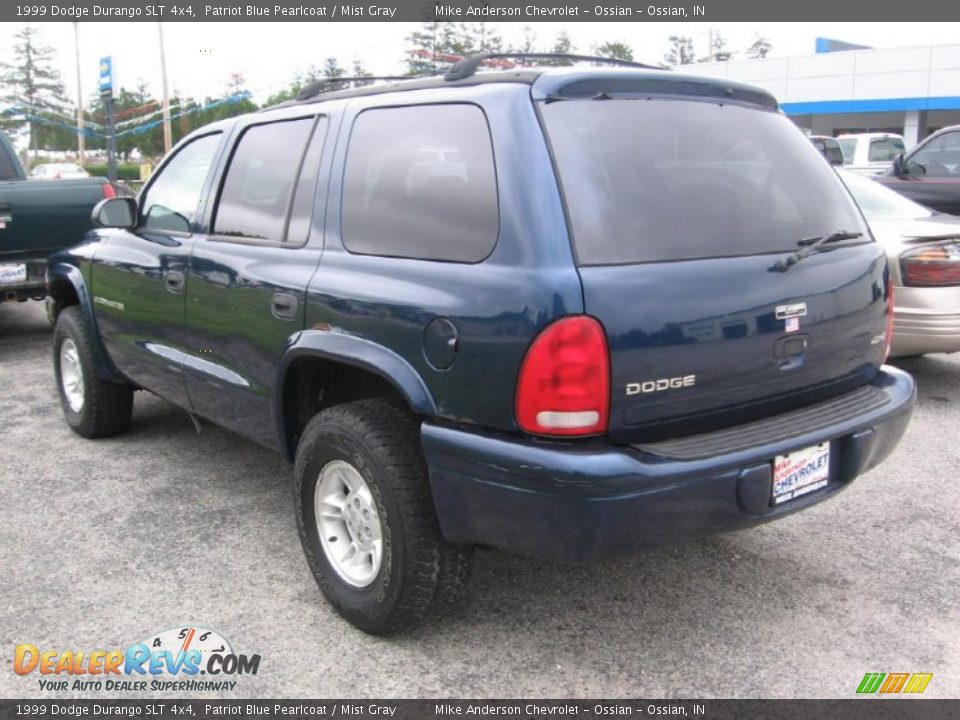 1999 Dodge Durango SLT 4x4 Patriot Blue Pearlcoat / Mist Gray Photo #3