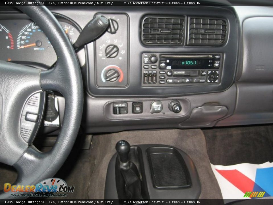 1999 Dodge Durango SLT 4x4 Patriot Blue Pearlcoat / Mist Gray Photo #5