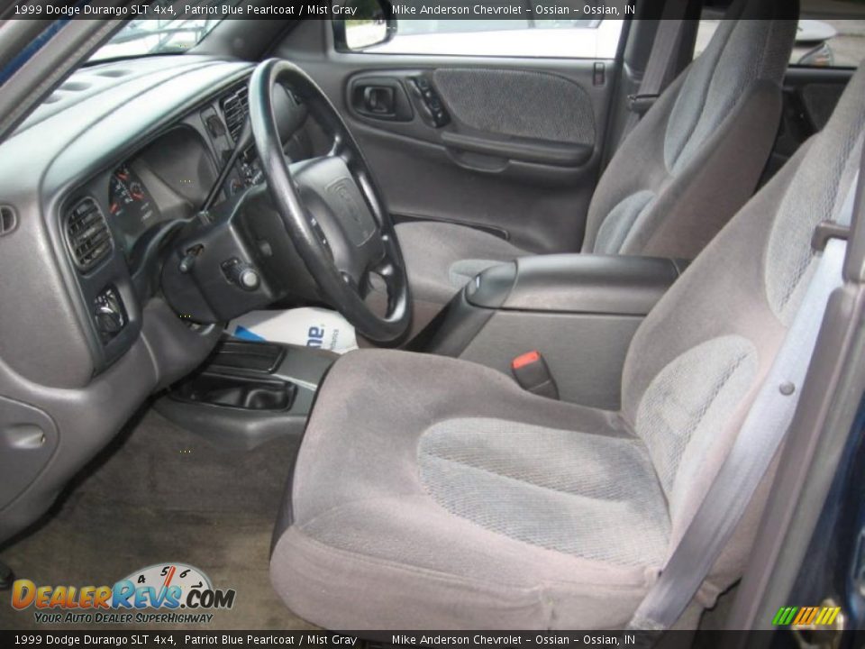 1999 Dodge Durango SLT 4x4 Patriot Blue Pearlcoat / Mist Gray Photo #6