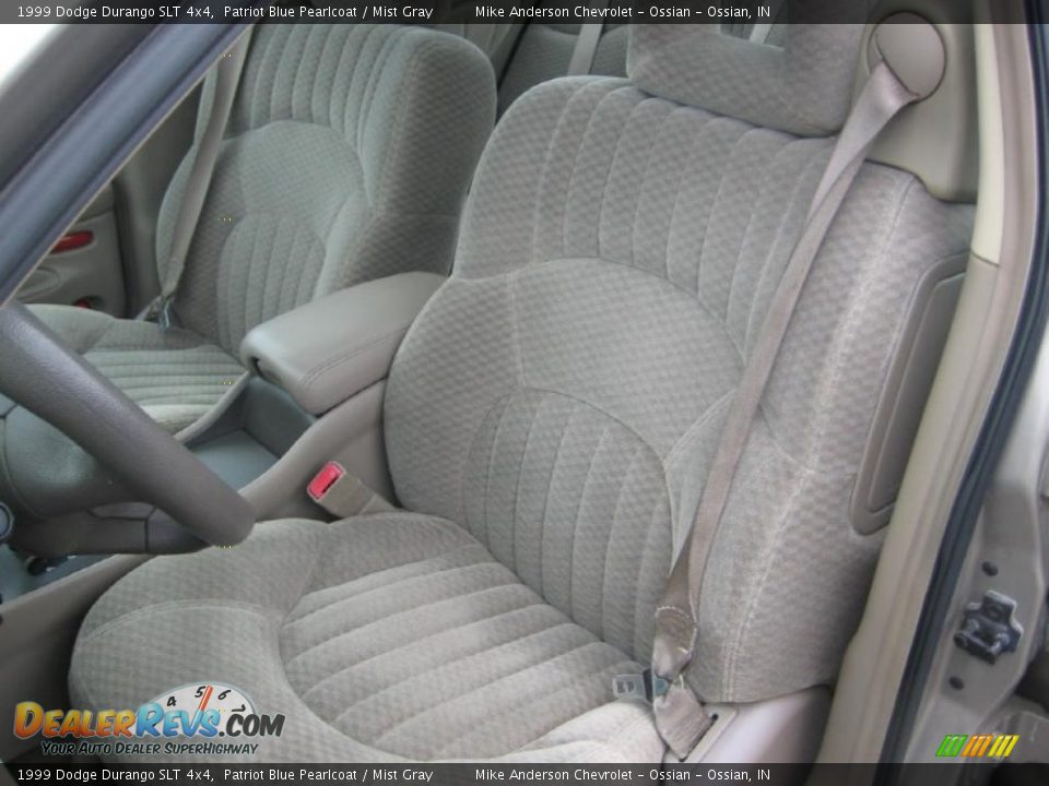 1999 Dodge Durango SLT 4x4 Patriot Blue Pearlcoat / Mist Gray Photo #7